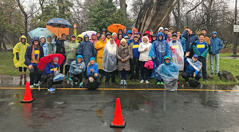 Group photo at Chico marathon